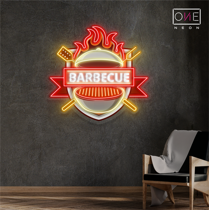 Enseigne néon LED Motif barbecue