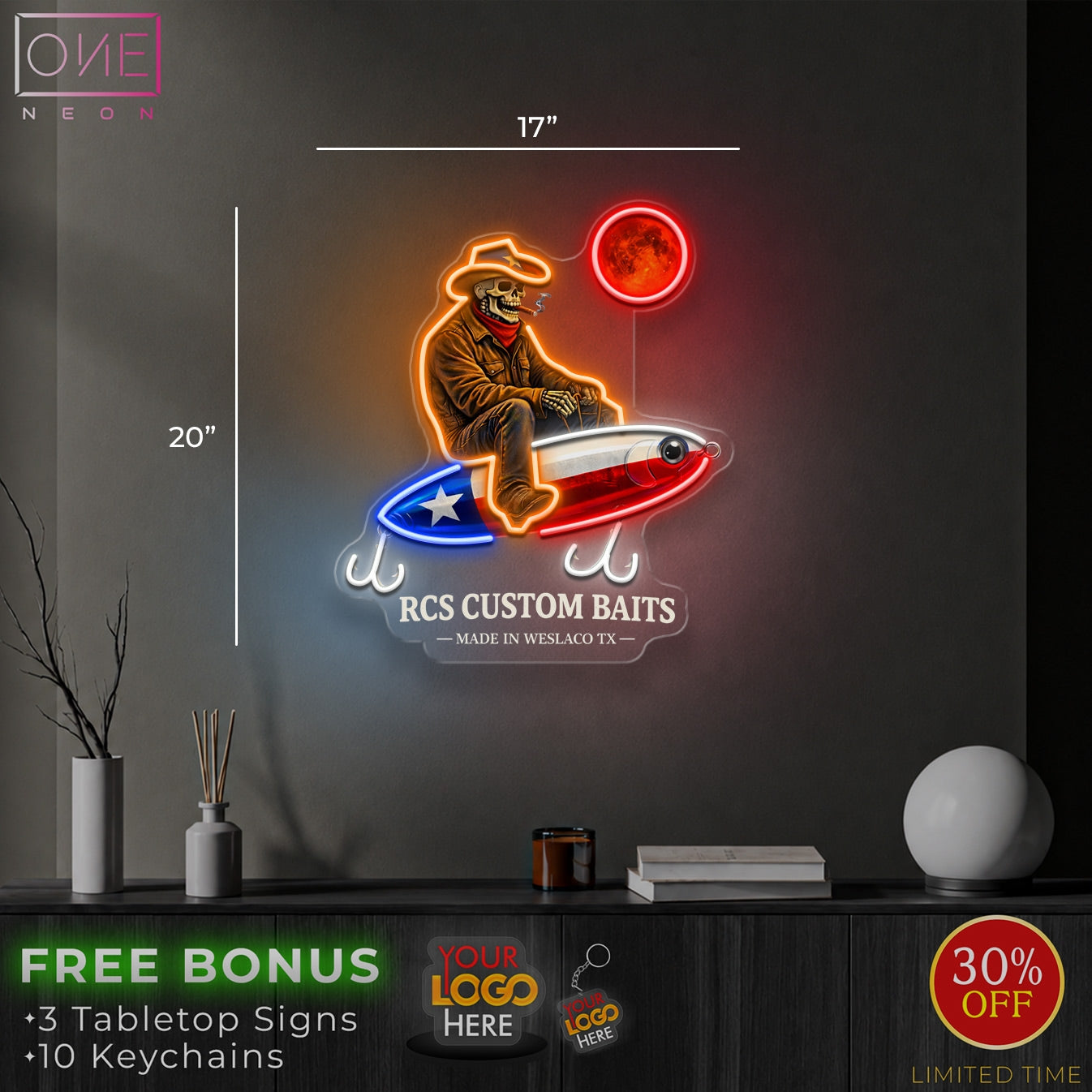 RCS CUSTOM BAITS | LED Neon Sign