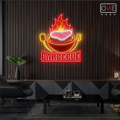 Enseigne néon LED "Barbecue"