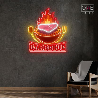 Enseigne néon LED "Barbecue"