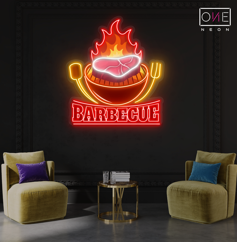 Enseigne néon LED "Barbecue"
