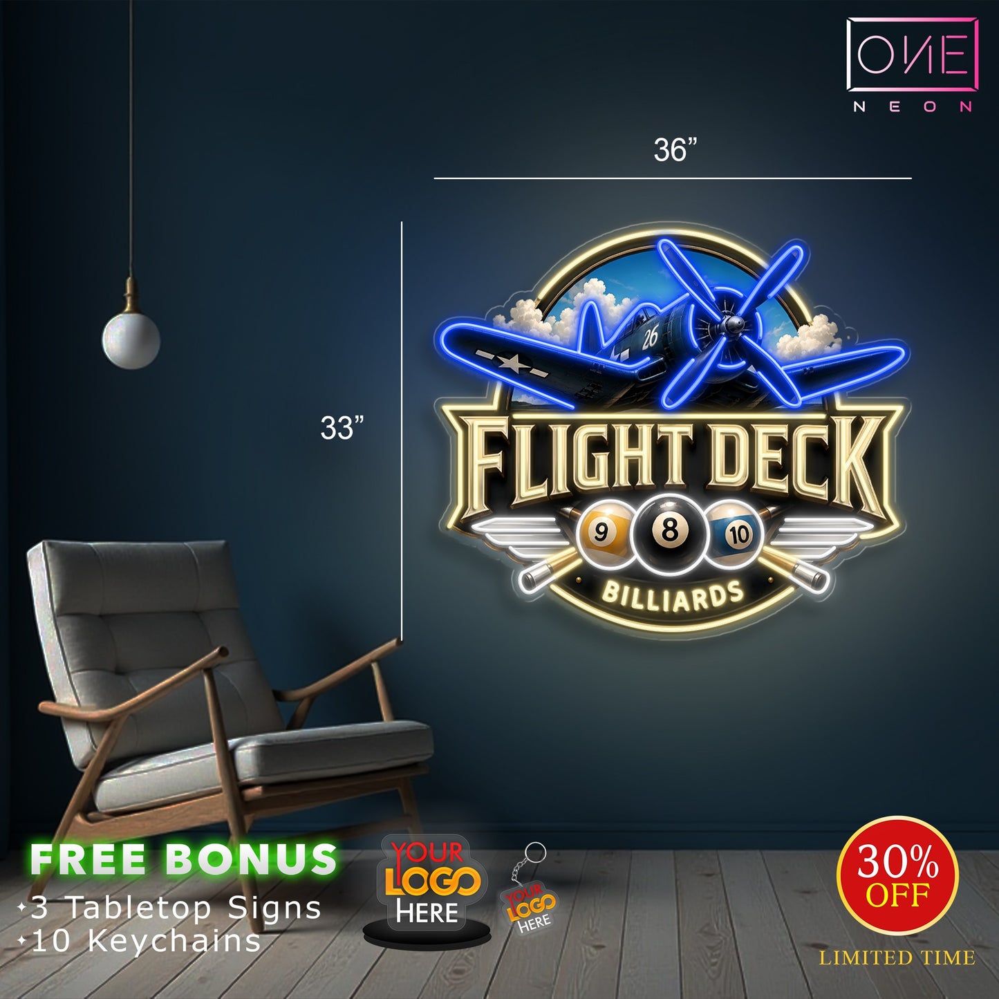 FLIGHT DECK | LED Neon Sign