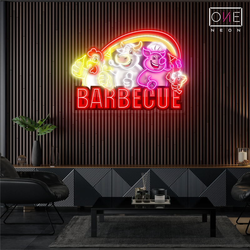 Enseigne néon LED Motif barbecue