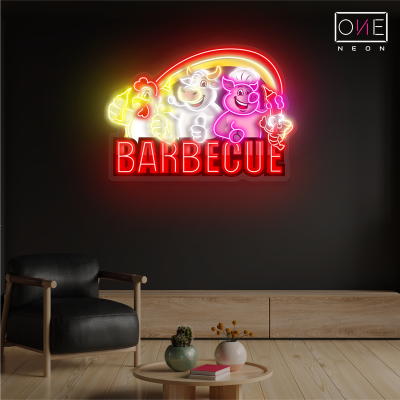 Enseigne néon LED Motif barbecue