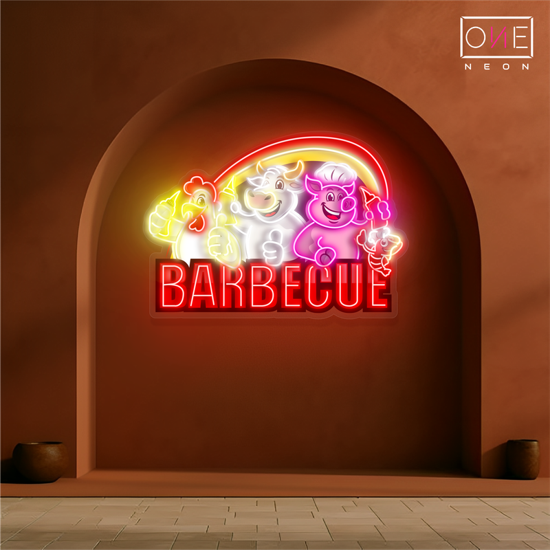 Enseigne néon LED Motif barbecue