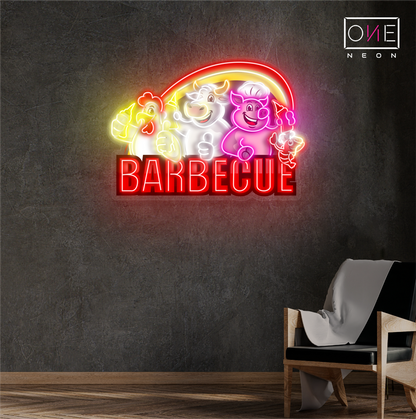 Enseigne néon LED Motif barbecue