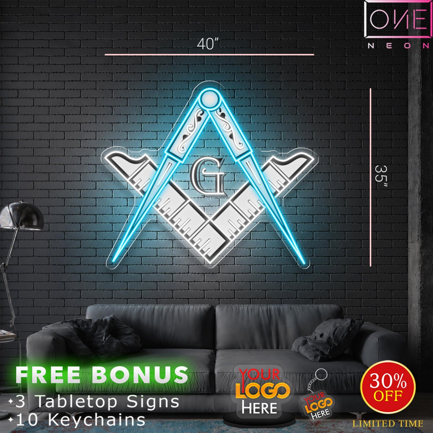 Mark Keith Logo | LED Neon Sign