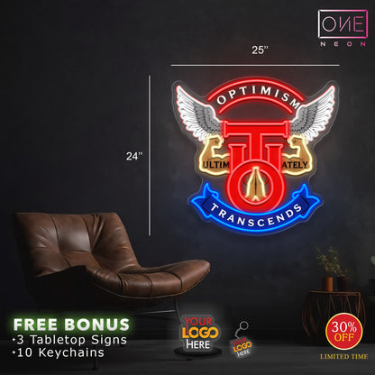 TRANSCENDS | LED Neon Sign