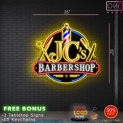 JC'S BARBERSHOP | LED Neon Sign