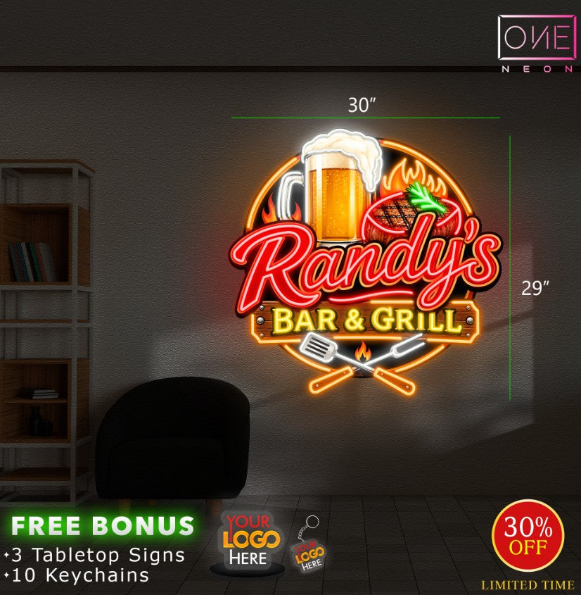 RANDY'S BAR & GRILL | LED Neon Sign