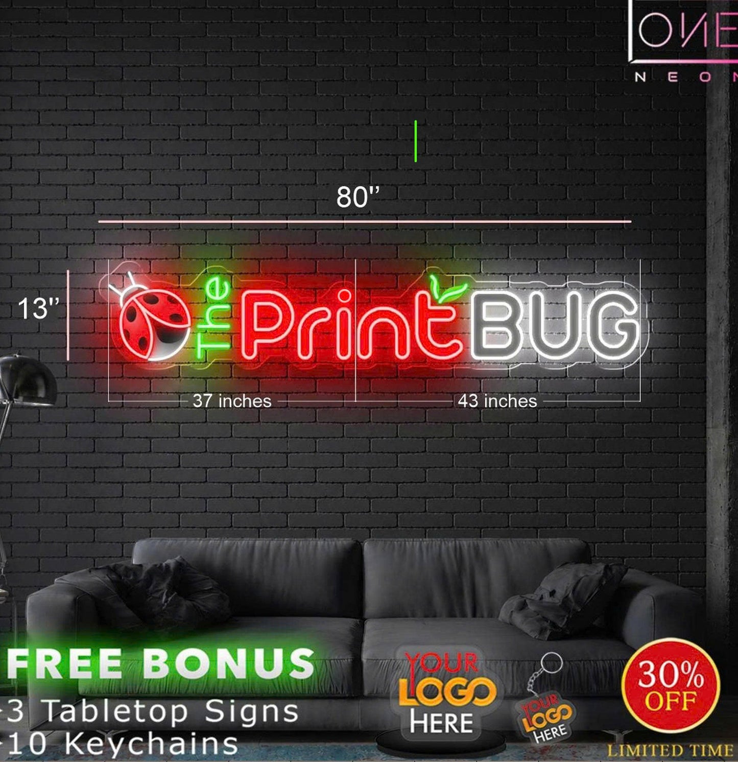 The Print Bug | LED Neon Sign