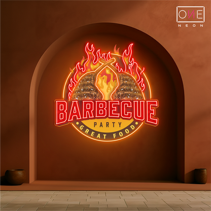 Enseigne néon LED pour barbecue, bonne cuisine, œuvre d'art