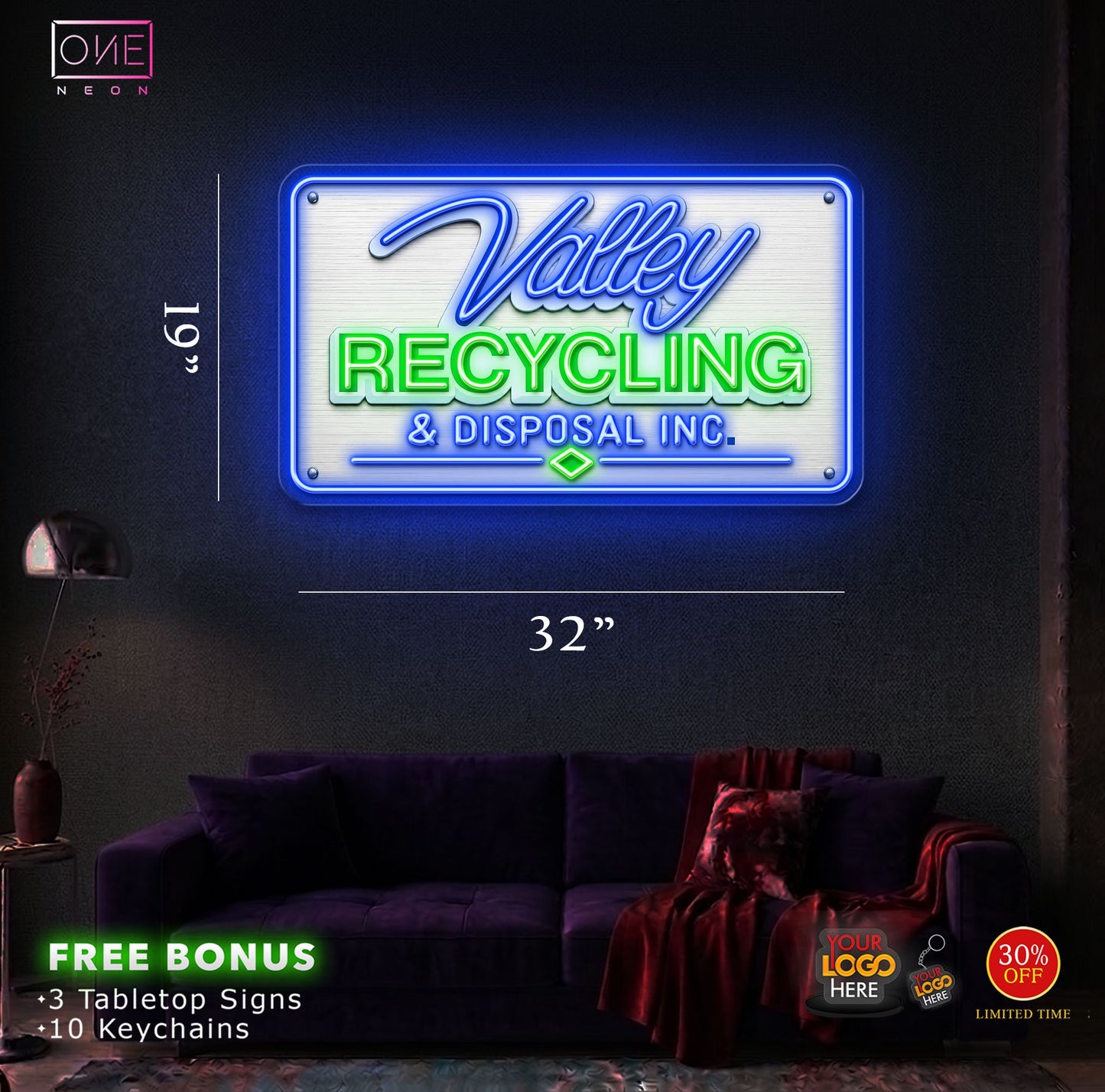 VALLEY RECYCLING | LED Neon Sign