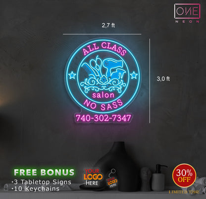 ALL CLASS SALON | LED Neon Sign
