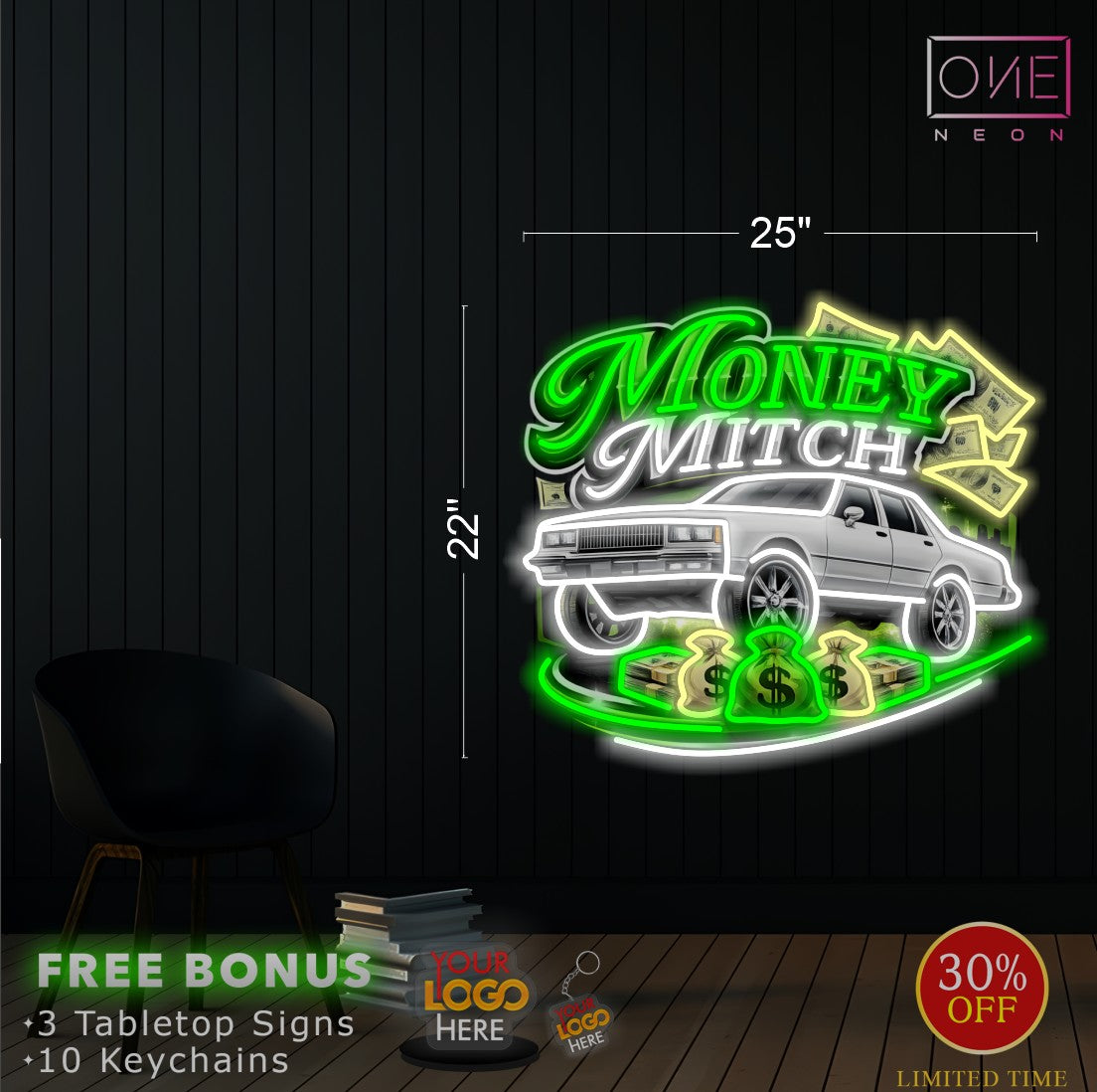 Money Mitch | LED Neon Sign