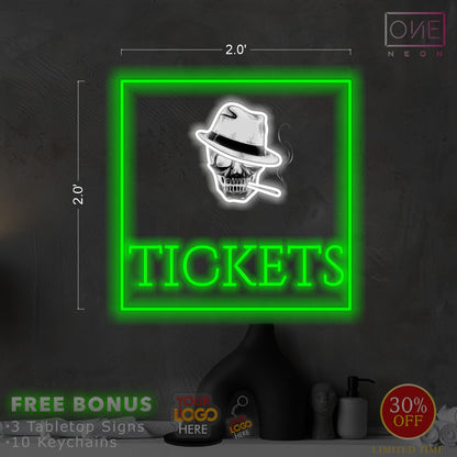 Tickets logo | LED Neon Sign