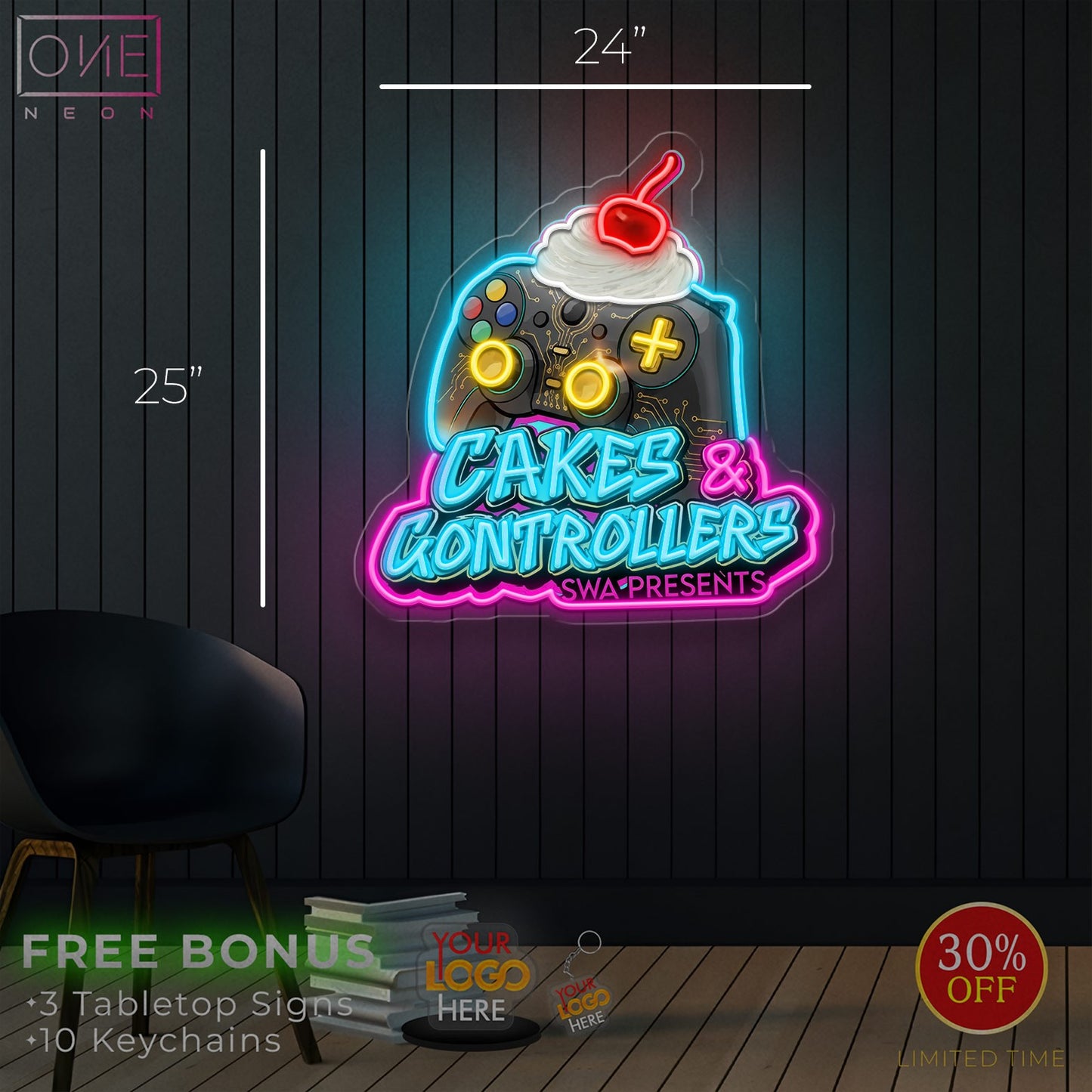 CAKES | LED Neon Sign