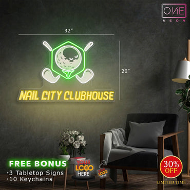 NAIL CITY CLUBHOUSE | LED Neon Sign (Copy)