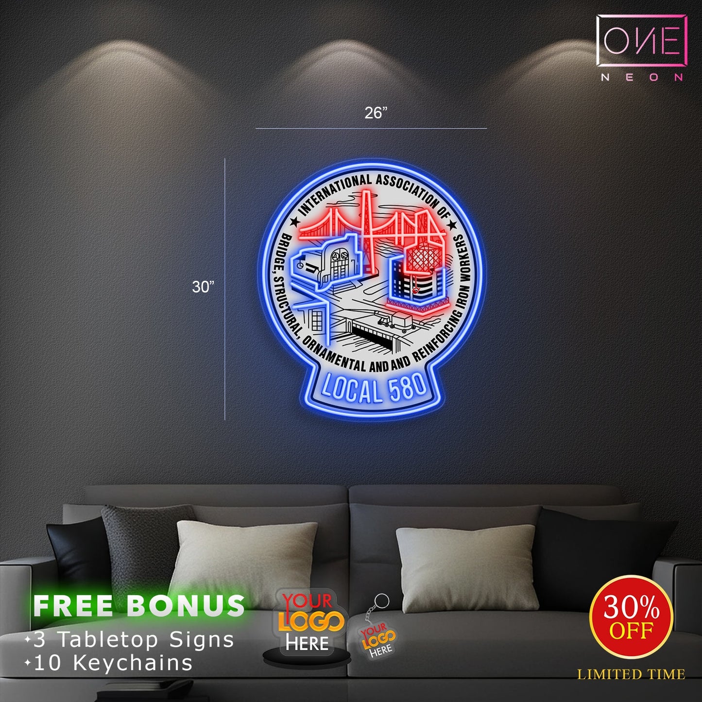 LOCAL 580 | LED Neon Sign