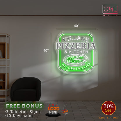 VILLAGE PIZZERIA | LED Neon Sign
