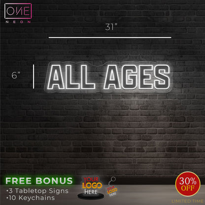 ALL AGES | LED Neon Sign (RGB LEDs)