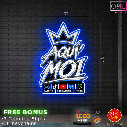 AQUI MOI | LED Neon Sign