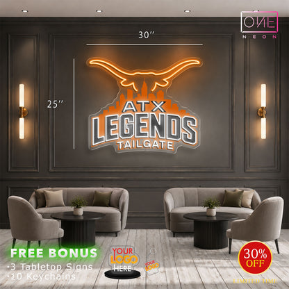 ATX LEGENDS TAIGATE | LED Neon Sign