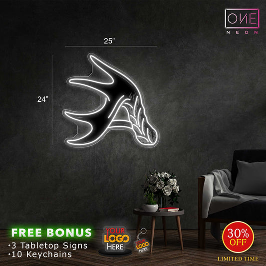 Enseigne néon LED œuvre d'art Tatoueur