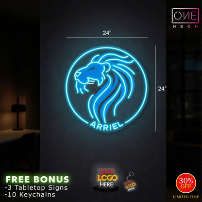 Enseigne néon LED œuvre d'art Tatoueur