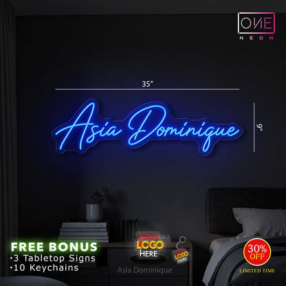 Asia Dominique| LED Neon Sign