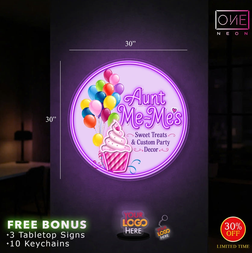 Aunt Me-Me's | LED Neon Sign
