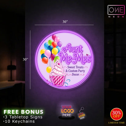 Aunt Me-Me's | LED Neon Sign