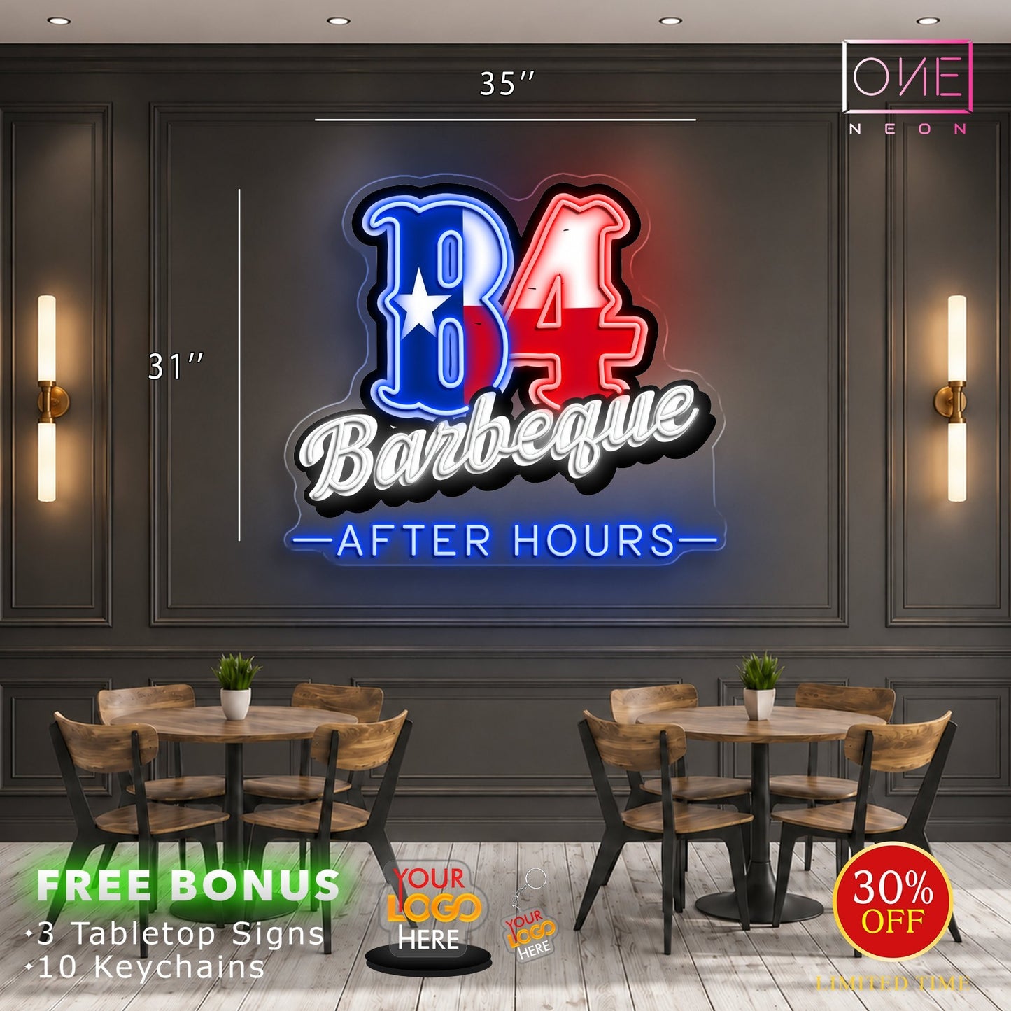 Enseigne néon LED œuvre d'art Tatoueur