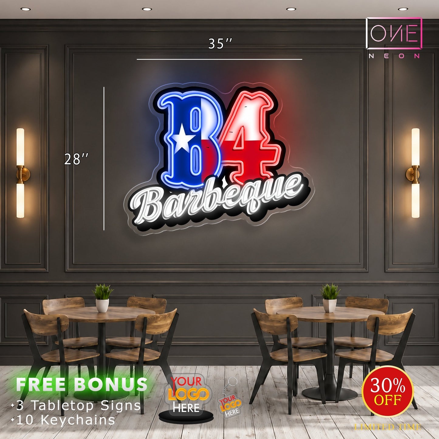 Enseigne néon LED œuvre d'art Tatoueur