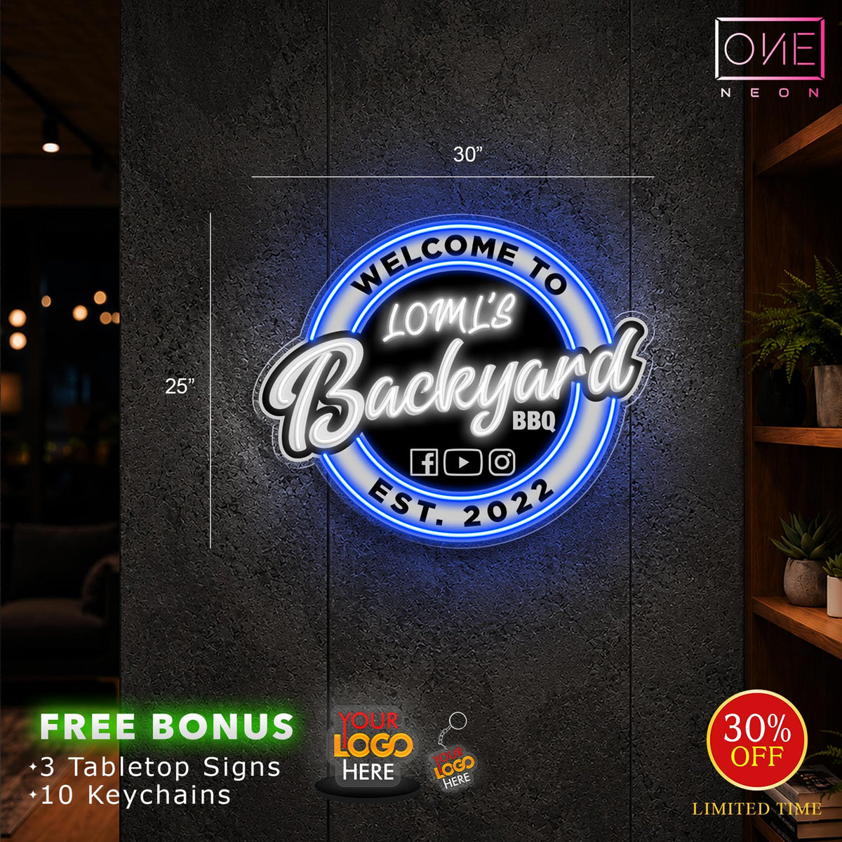 BACKYARD | LED Neon Sign