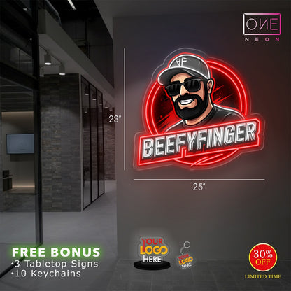 BEEFYFINGER | LED Neon Sign