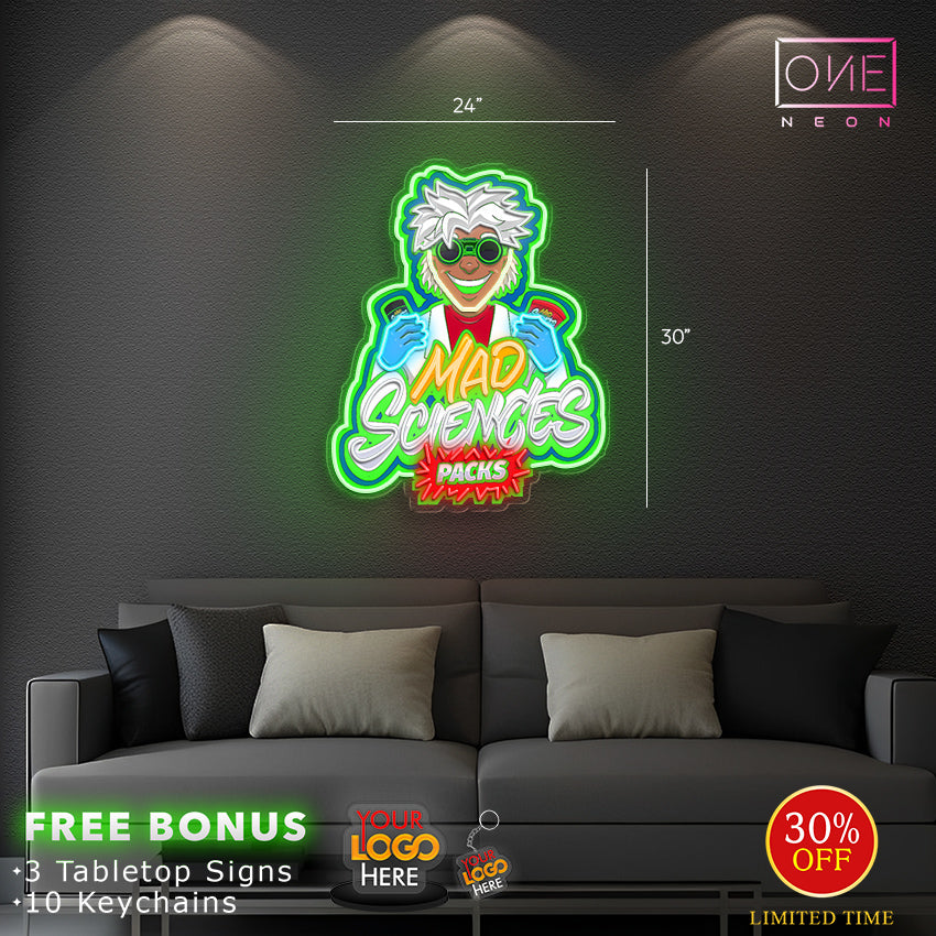 Enseigne néon LED œuvre d'art Tatoueur