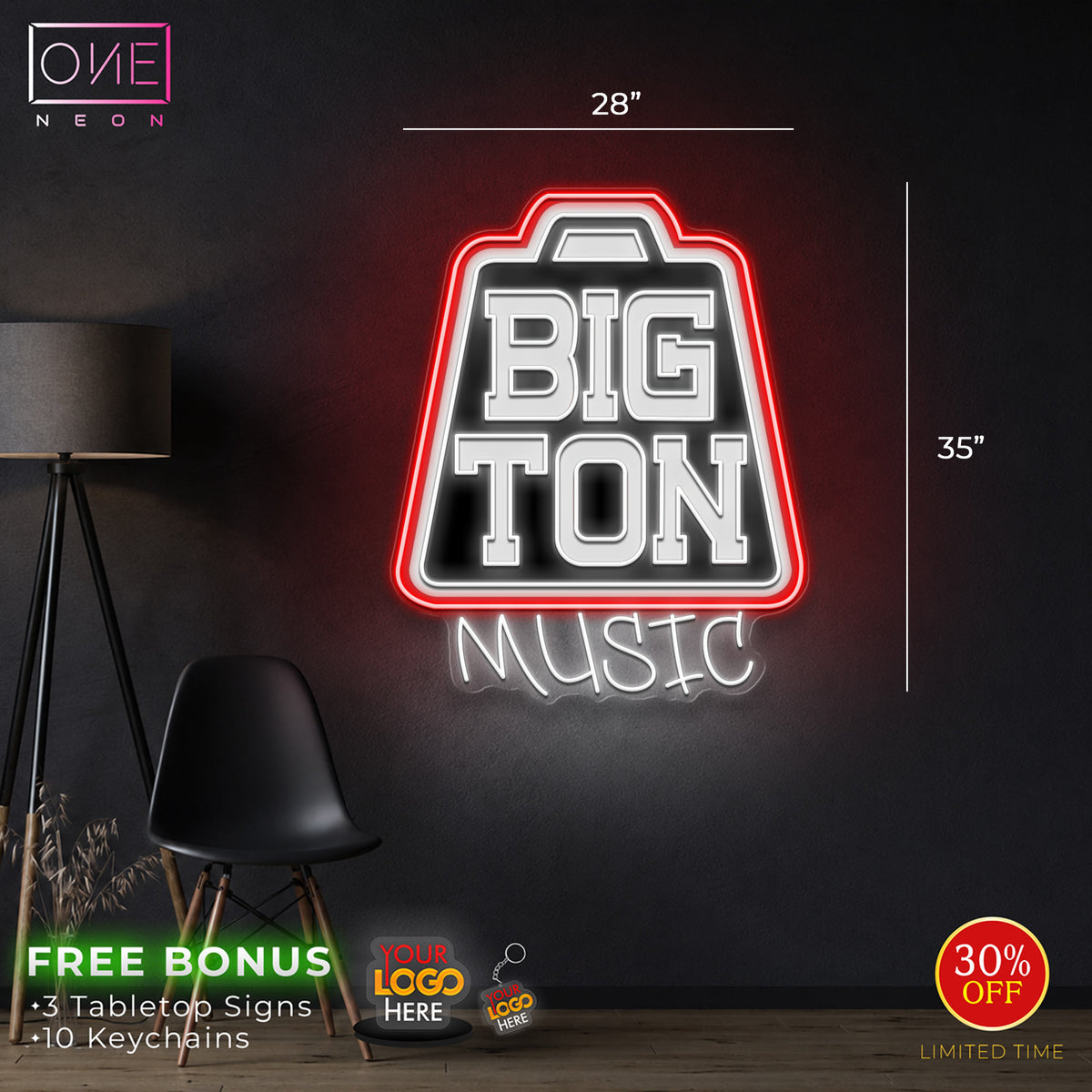 Big Ton Music | LED Neon Sign