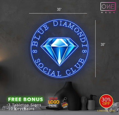 BLUE DIAMOND | LED Neon Sign