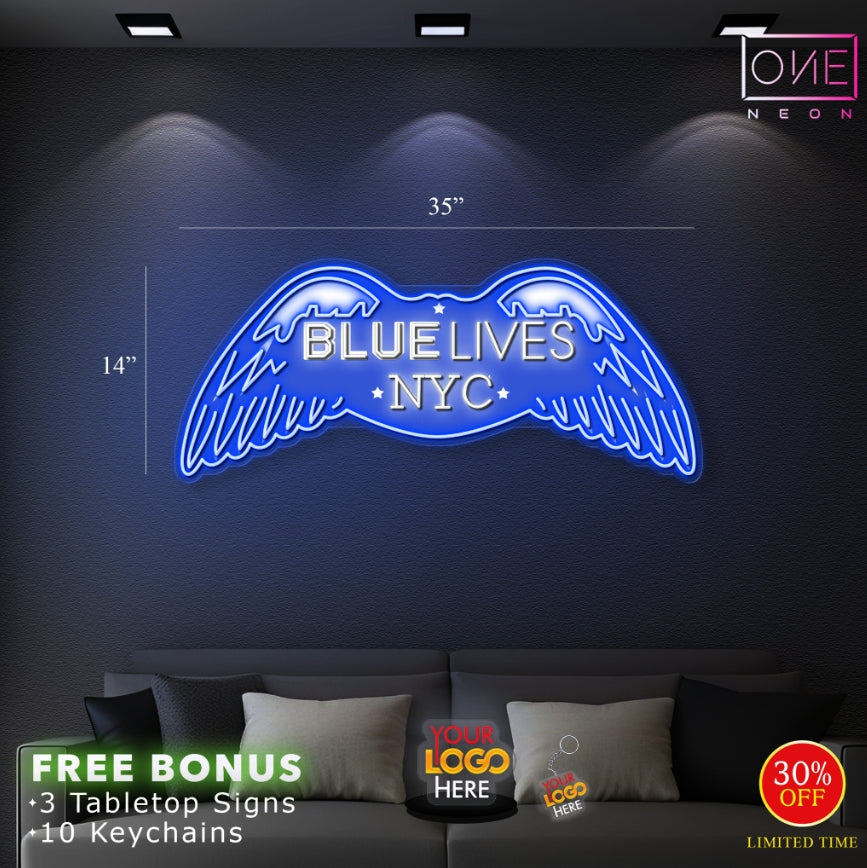 BLUE LIVES NYC | LED Neon Sign