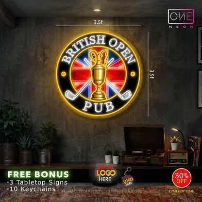 BRITISH OPEN PUB | LED Neon Sign