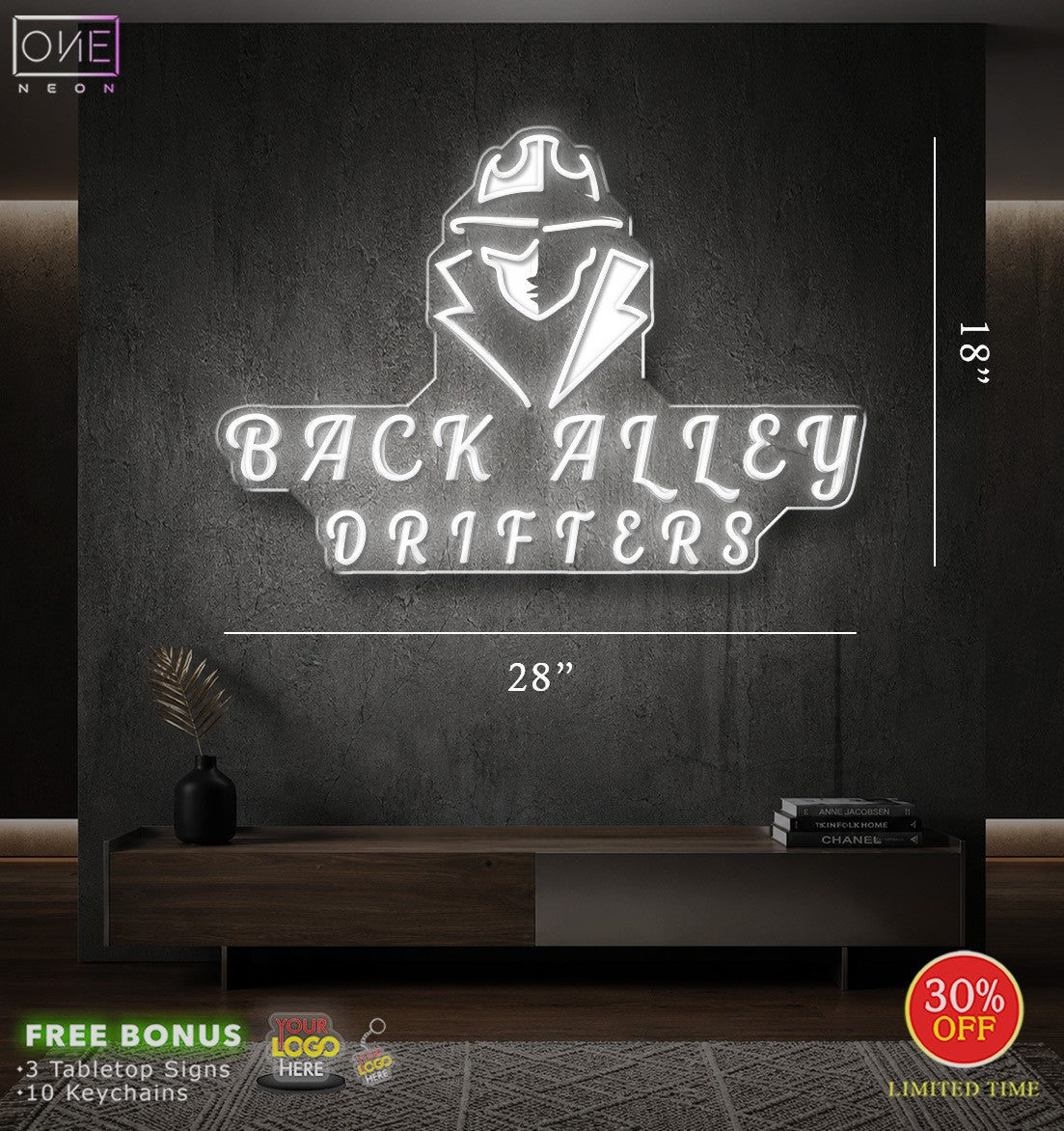 Back Alley Drifters | LED Neon Sign