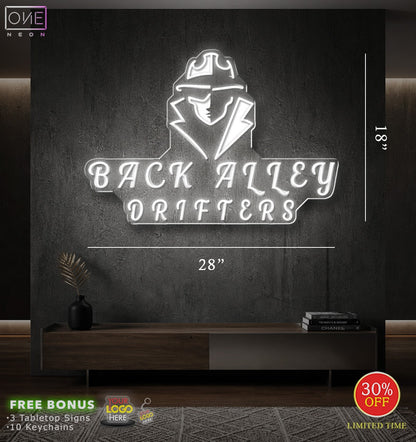 Back Alley Drifters | LED Neon Sign
