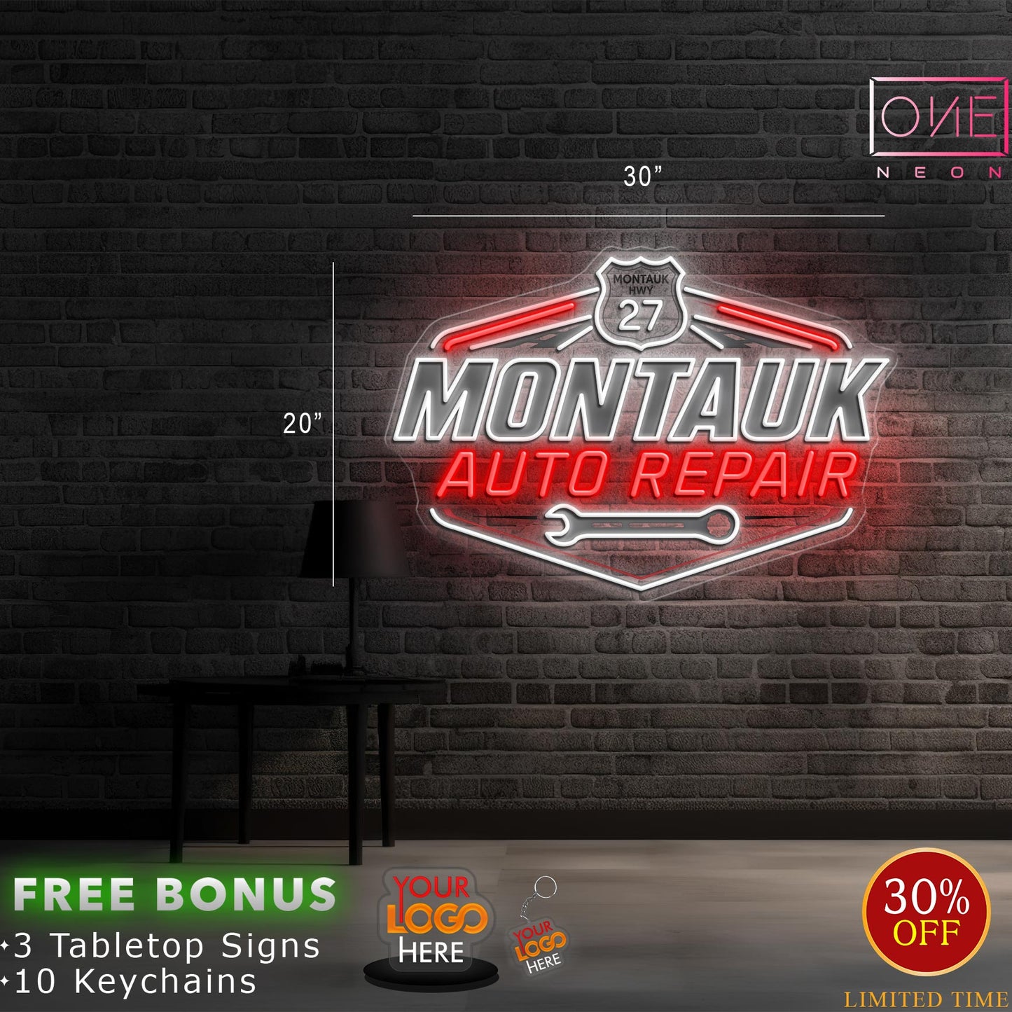 MONTAUK AUTO REPAIR | LED Neon Sign