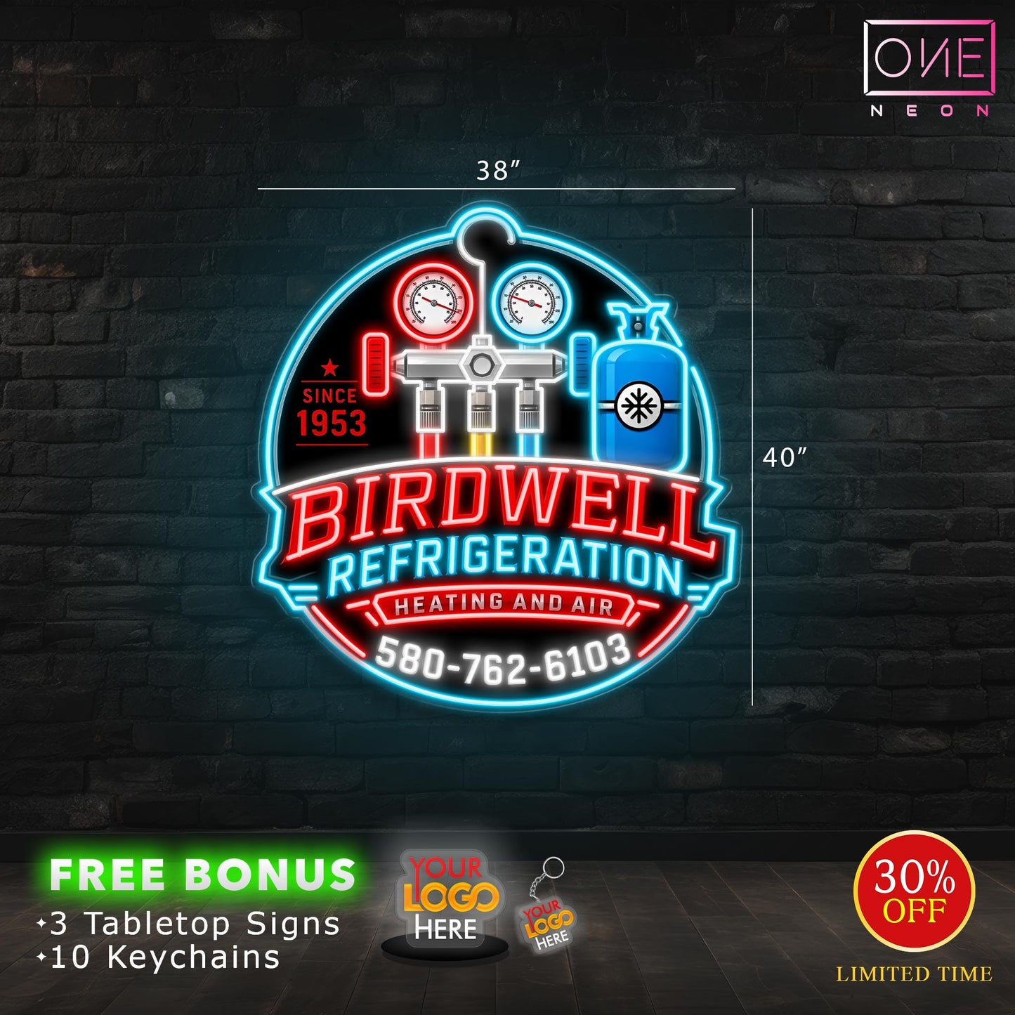 BIRDWELL REFRIGERATION | LED Neon Sign