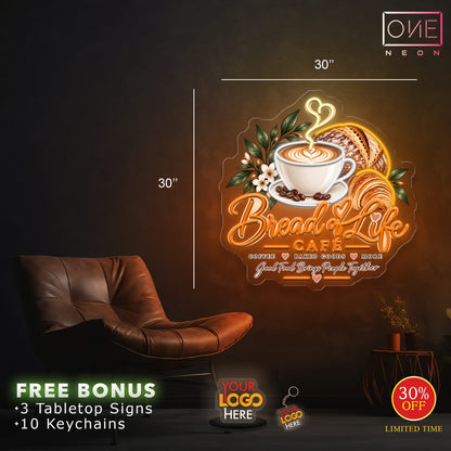 Bread of Life Cafe | LED Neon Sign