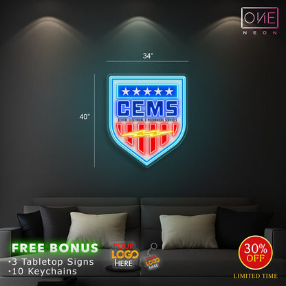 CEMS Logo | LED Neon Signs (2 signs)