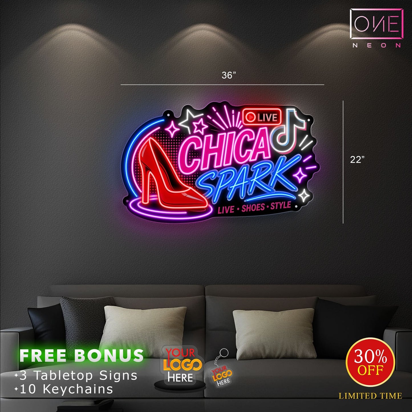 CHICA SPARK | LED Neon Sign