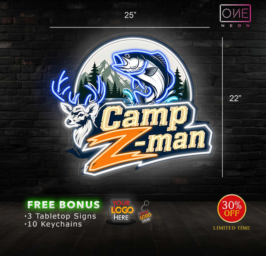 Camp Z-man | LED Neon Sign