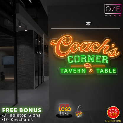 Coach's Corner | LED Neon Sign